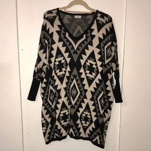 Patterned Sweater Dress